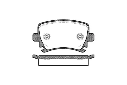 21031.00 ROADHOUSE Комплект тормозных колодок, дисковый тормоз