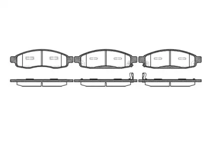 2109412 ROADHOUSE Комплект тормозных колодок, дисковый тормоз