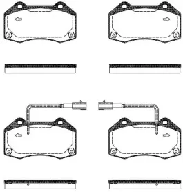 21113.10 ROADHOUSE Комплект тормозных колодок, дисковый тормоз