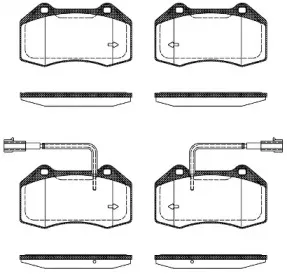 21113.22 ROADHOUSE Комплект тормозных колодок, дисковый тормоз