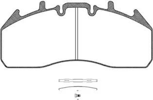 JSX 21257.00 ROADHOUSE Комплект тормозных колодок, дисковый тормоз