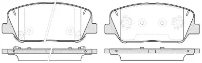 21398.12 ROADHOUSE Комплект тормозных колодок, дисковый тормоз
