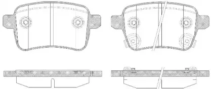 21450.12 ROADHOUSE Комплект тормозных колодок, дисковый тормоз