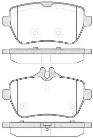 21535.00 ROADHOUSE Комплект тормозных колодок, дисковый тормоз
