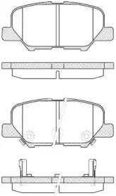 21536.02 ROADHOUSE Комплект тормозных колодок, дисковый тормоз