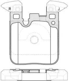 21539.00 ROADHOUSE Комплект тормозных колодок, дисковый тормоз