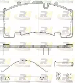 JSX 21555.80 ROADHOUSE Комплект тормозных колодок, дисковый тормоз