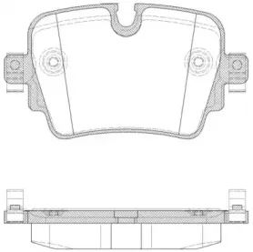 21572.00 ROADHOUSE Комплект тормозных колодок, дисковый тормоз