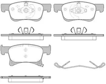 21580.02 ROADHOUSE Комплект тормозных колодок, дисковый тормоз