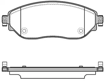 21617.08 ROADHOUSE Комплект тормозных колодок, дисковый тормоз