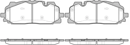21667.00 ROADHOUSE Комплект тормозных колодок, дисковый тормоз