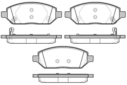 21674.02 ROADHOUSE Комплект тормозных колодок, дисковый тормоз