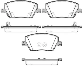 21695.02 ROADHOUSE Комплект тормозных колодок, дисковый тормоз