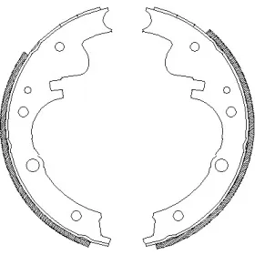 4121.00 ROADHOUSE Комплект тормозных колодок