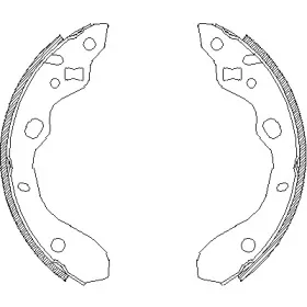 4128.00 ROADHOUSE Комплект тормозных колодок