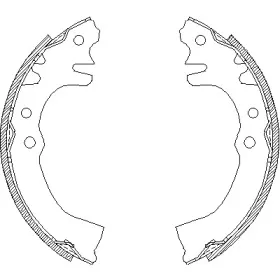 4155.00 ROADHOUSE Комплект тормозных колодок