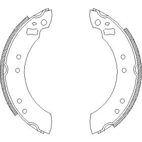 4253.00 ROADHOUSE Комплект тормозных колодок