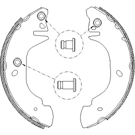 4305.01 ROADHOUSE Комплект тормозных колодок