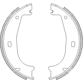 4406.00 ROADHOUSE Комплект тормозных колодок, стояночная тормозная система
