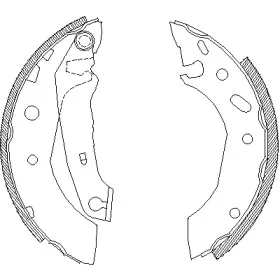 4507.01 ROADHOUSE Комплект тормозных колодок