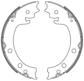 4629.00 ROADHOUSE Комплект тормозных колодок, стояночная тормозная система