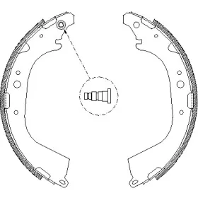 4650.01 ROADHOUSE Комплект тормозных колодок