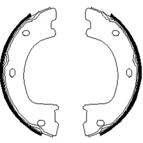 4674.00 ROADHOUSE Комплект тормозных колодок, стояночная тормозная система