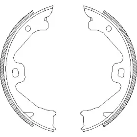 4704.00 ROADHOUSE Комплект тормозных колодок, стояночная тормозная система