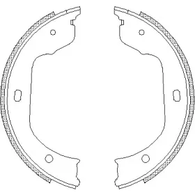 4740.00 ROADHOUSE Комплект тормозных колодок, стояночная тормозная система