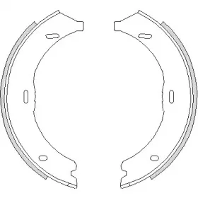 4745.00 ROADHOUSE Комплект тормозных колодок, стояночная тормозная система