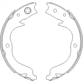 4748.00 ROADHOUSE Комплект тормозных колодок, стояночная тормозная система