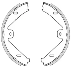 4754.00 ROADHOUSE Комплект тормозных колодок, стояночная тормозная система