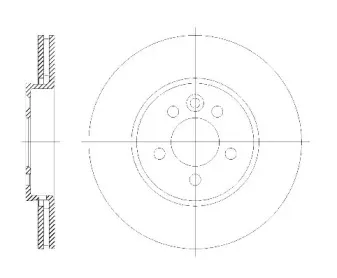 6614.10 ROADHOUSE Тормозной диск