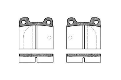 0003.00 REMSA Комплект тормозных колодок, дисковый тормоз
