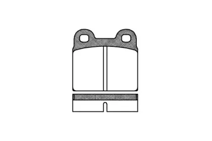 0007.00 REMSA Комплект тормозных колодок, дисковый тормоз