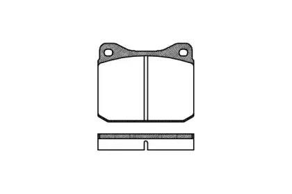 0010.00 REMSA Комплект тормозных колодок, дисковый тормоз