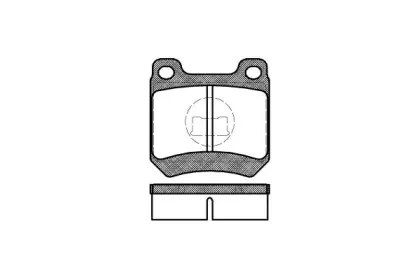 0012.10 REMSA Комплект тормозных колодок, дисковый тормоз