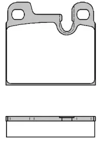 0015.00 REMSA Комплект тормозных колодок, дисковый тормоз