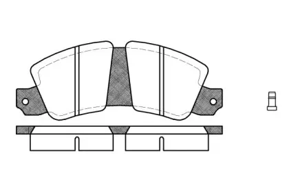 0023.02 REMSA Комплект тормозных колодок, дисковый тормоз