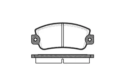 0025.20 REMSA Комплект тормозных колодок, дисковый тормоз