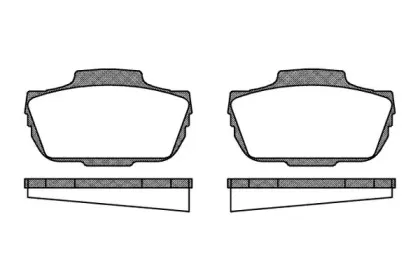 0055.00 REMSA Комплект тормозных колодок, дисковый тормоз