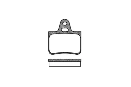 0076.00 REMSA Комплект тормозных колодок, дисковый тормоз