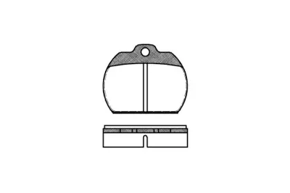 0082.00 REMSA Комплект тормозных колодок, дисковый тормоз