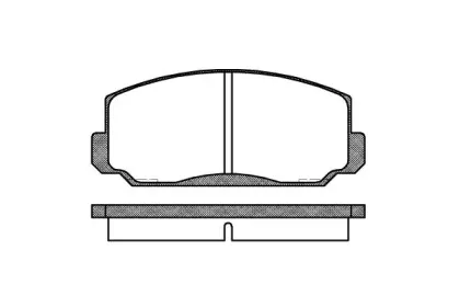 0098.00 REMSA Комплект тормозных колодок, дисковый тормоз