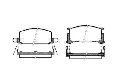 0109.34 REMSA Комплект тормозных колодок, дисковый тормоз