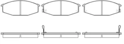 0115.02 REMSA Комплект тормозных колодок, дисковый тормоз