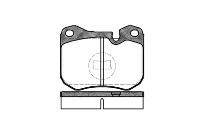 0131.00 REMSA Комплект тормозных колодок, дисковый тормоз