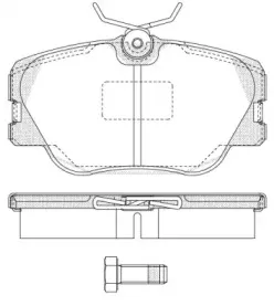 0189.00 REMSA Комплект тормозных колодок, дисковый тормоз