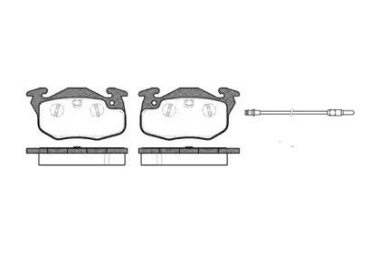0192.01 REMSA Комплект тормозных колодок, дисковый тормоз