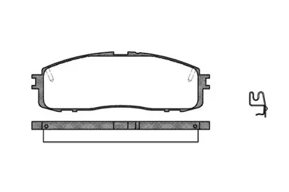 0199.34 REMSA Комплект тормозных колодок, дисковый тормоз